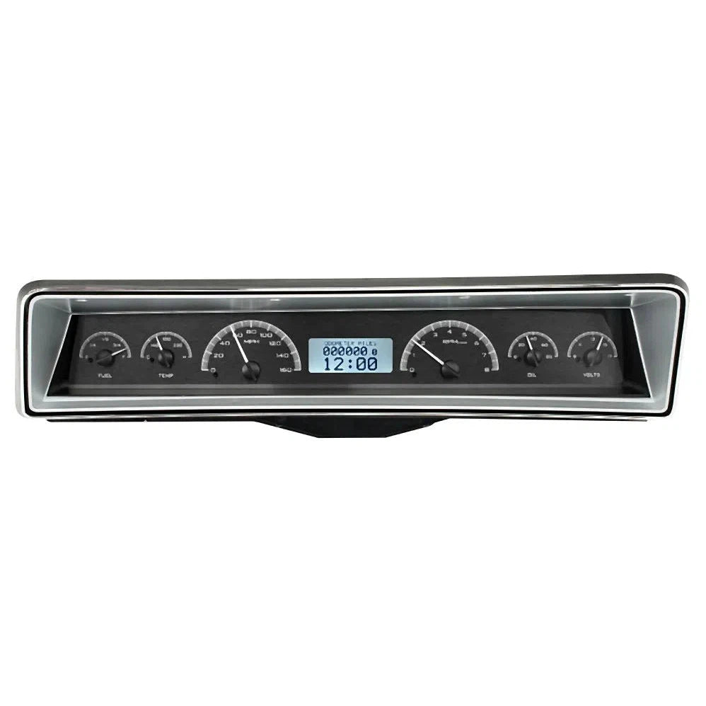 Dakota Digital 1966-1967 Chevrolet Nova VHX Gauge Kit VHX-66C-NOV-Black Panel Gauge Kit with White Display VHX-66C-NOV-K-W-Lionparts Powersports