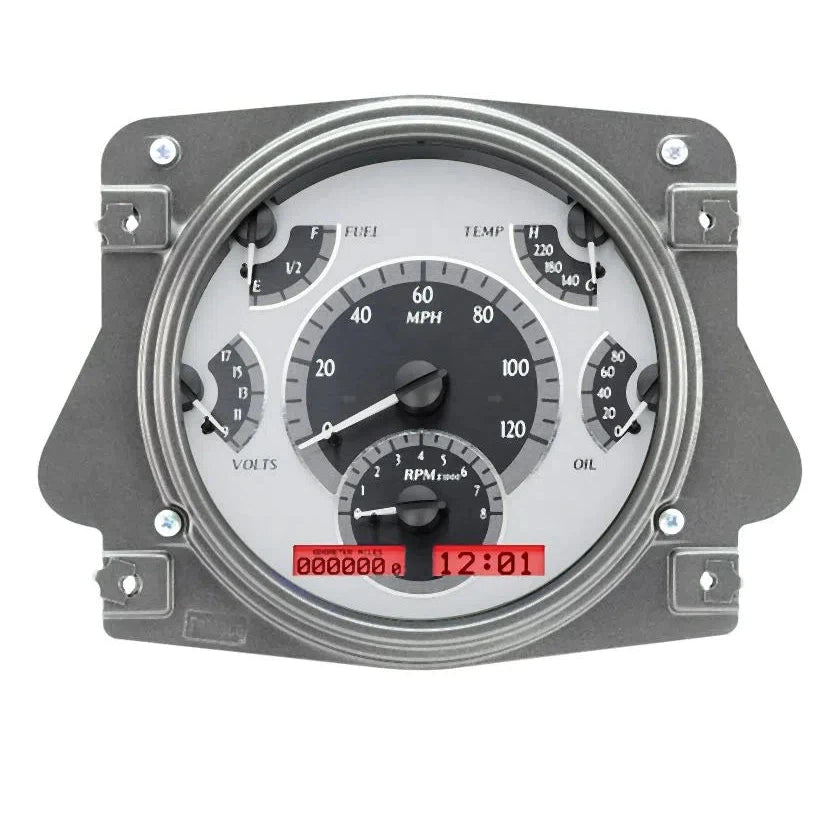 Dakota Digital 1966-1977 Ford VHX Gauge Kit VHX-66F-BRO-Silver Gauge Kit with Red Display VHX-66F-BRO-S-R-Lionparts Powersports