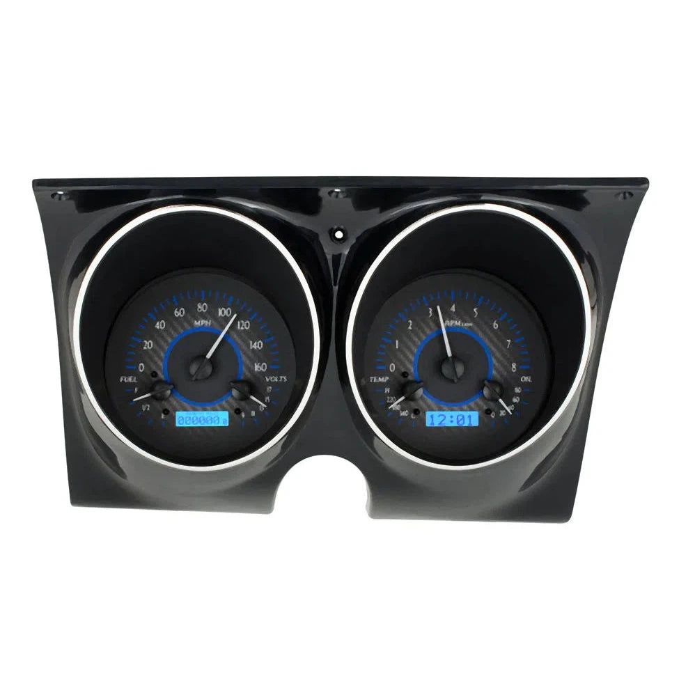 Firebird VHX Gauge Kit VHX-67C-CAM-Carbon Fiber Gauge Kit with Blue Display VHX-67C-CAM-C-B-Lionparts Powersports