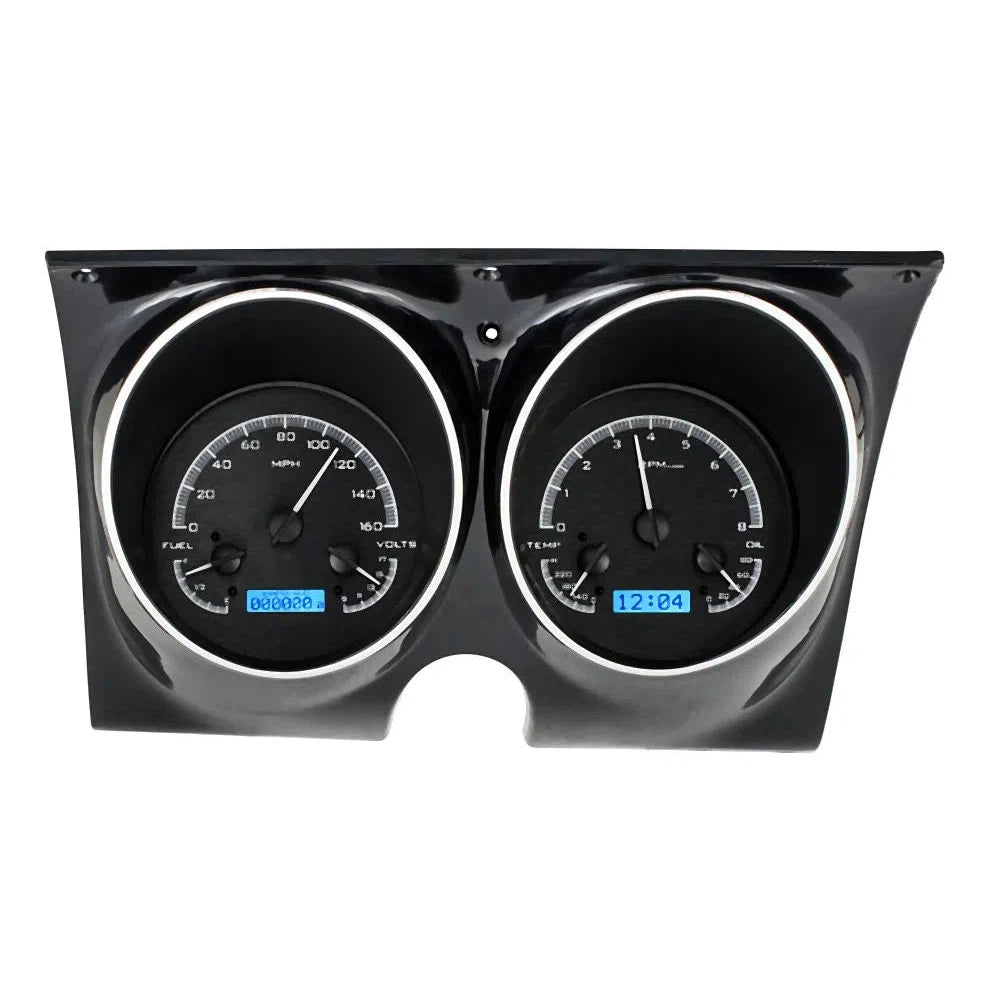 Dakota Digital 1967-1968 Chevrolet Camaro/Firebird VHX Gauge Kit VHX-67C-CAM-Black Panel Gauge Kit with Blue Display VHX-67C-CAM-K-B-Lionparts Powersports