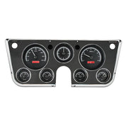 Dakota Digital 1967-1972 Chevrolet VHX Gauge Kit with Analog Clock VHX-67C-PA-Black Panel Gauge Kit with Analog Clock with Red Display VHX-67C-PA-K-R-Lionparts Powersports