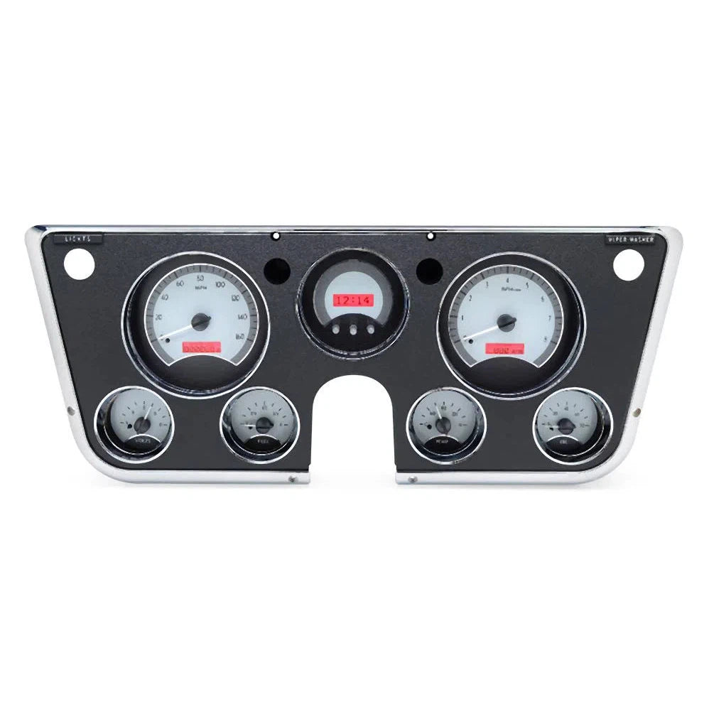 Dakota Digital 1967-1972 Chevrolet VHX Gauge Kit VHX-67C-PU-Silver Gauge Kit with Red Display VHX-67C-PU-S-R-Lionparts Powersports