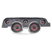 Dakota Digital 1967-1968 Ford Mustang VHX Gauge Kit VHX-67F-MUS-Carbon Fiber Gauge Kit with Red Display VHX-67F-MUS-C-R-Lionparts Powersports