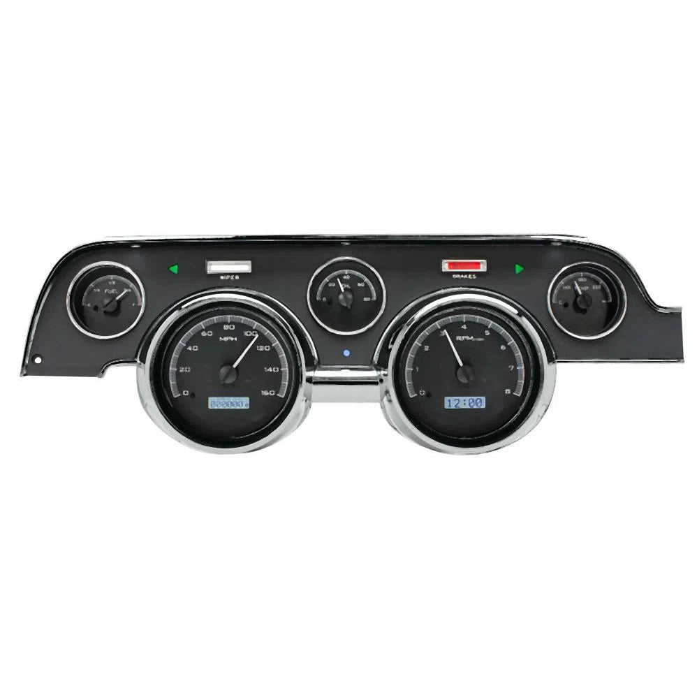 Dakota Digital 1967-1968 Ford Mustang VHX Gauge Kit VHX-67F-MUS-Black Panel Gauge Kit with White Display VHX-67F-MUS-K-W-Lionparts Powersports