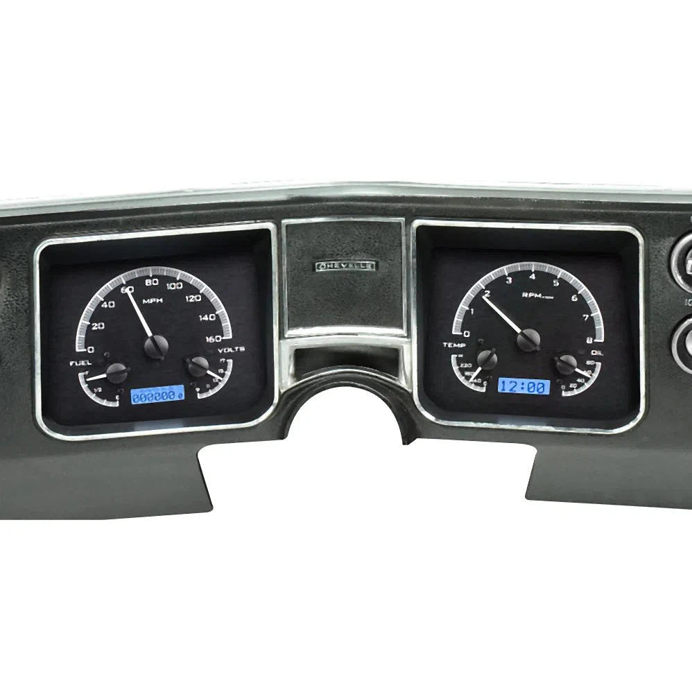 Dakota Digital 1968 Chevrolet Chevelle VHX Gauge Kit VHX-68C-CVL-Black Panel Gauge Kit with Blue Display VHX-68C-CVL-K-B-Lionparts Powersports