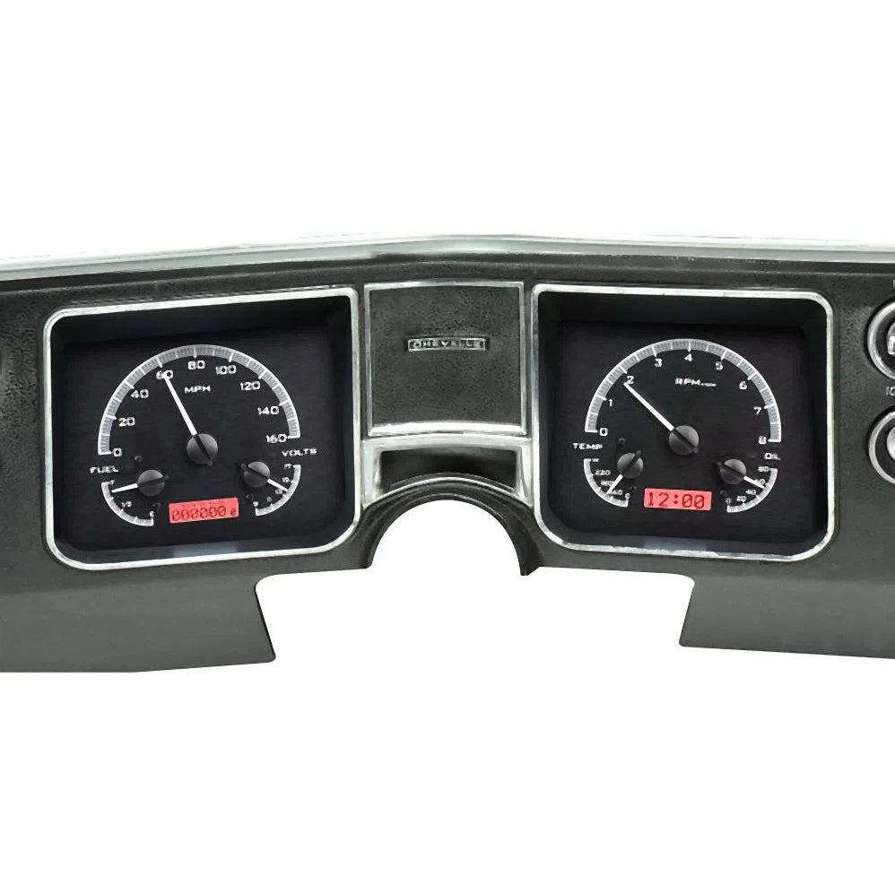 Dakota Digital 1968 Chevrolet Chevelle VHX Gauge Kit VHX-68C-CVL-Black Panel Gauge Kit with Red Display VHX-68C-CVL-K-R-Lionparts Powersports