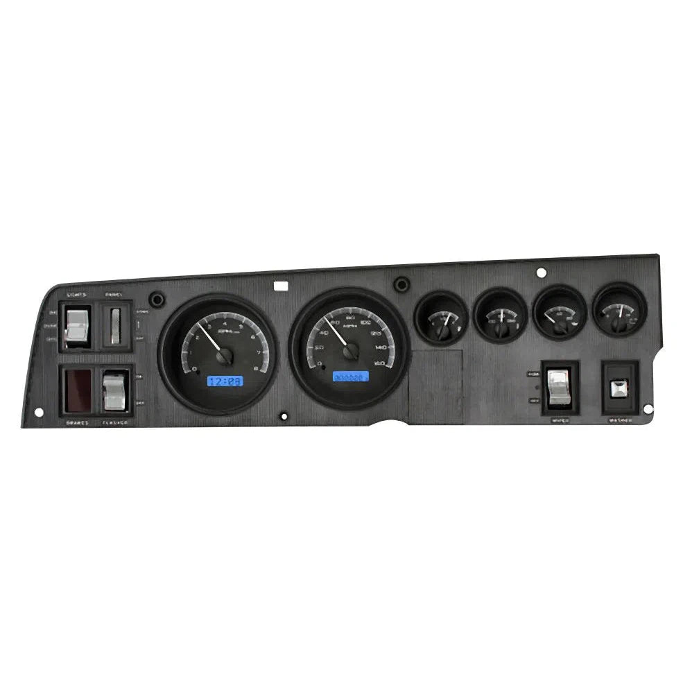  Rallye B-Body VHX Gauge Kit VHX-68D-CHG-Black Panel Gauge Kit with Blue Display VHX-68D-CHG-K-B-Lionparts Powersports