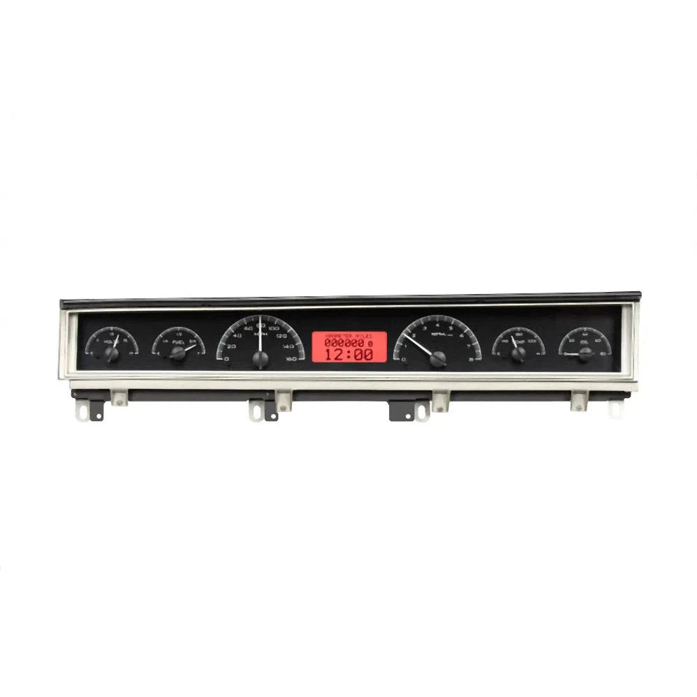 Dakota Digital 1968-1970 Dodge Dodge Coronet, Belvedere Non-Rallye B-Body VHX Gauge Kit VHX-68D-STD-Black Panel Gauge Kit with Red Display VHX-68D-STD-K-R-Lionparts Powersports