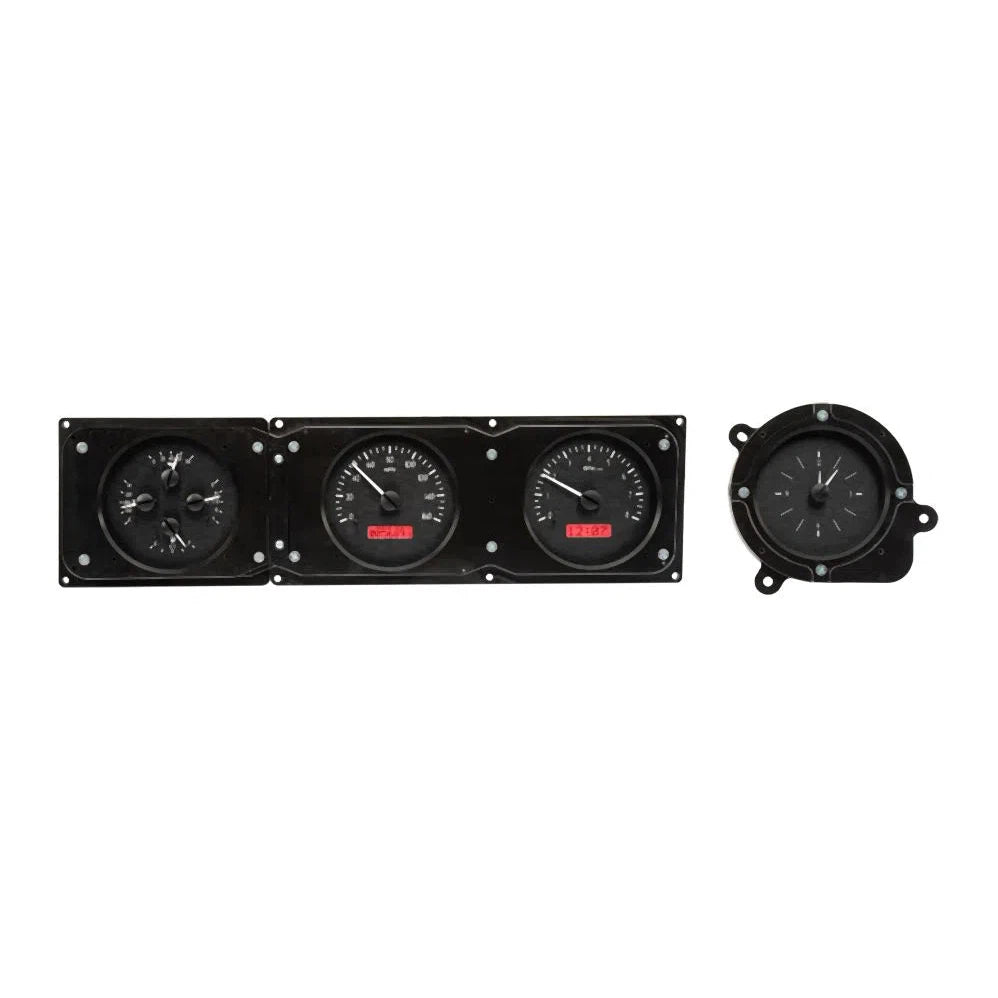 Dakota Digital 1968-1969 Ford VHX Gauge Kit VHX-68F-TOR-Black Panel Gauge Kit with Red Display VHX-68F-TOR-K-R-Lionparts Powersports