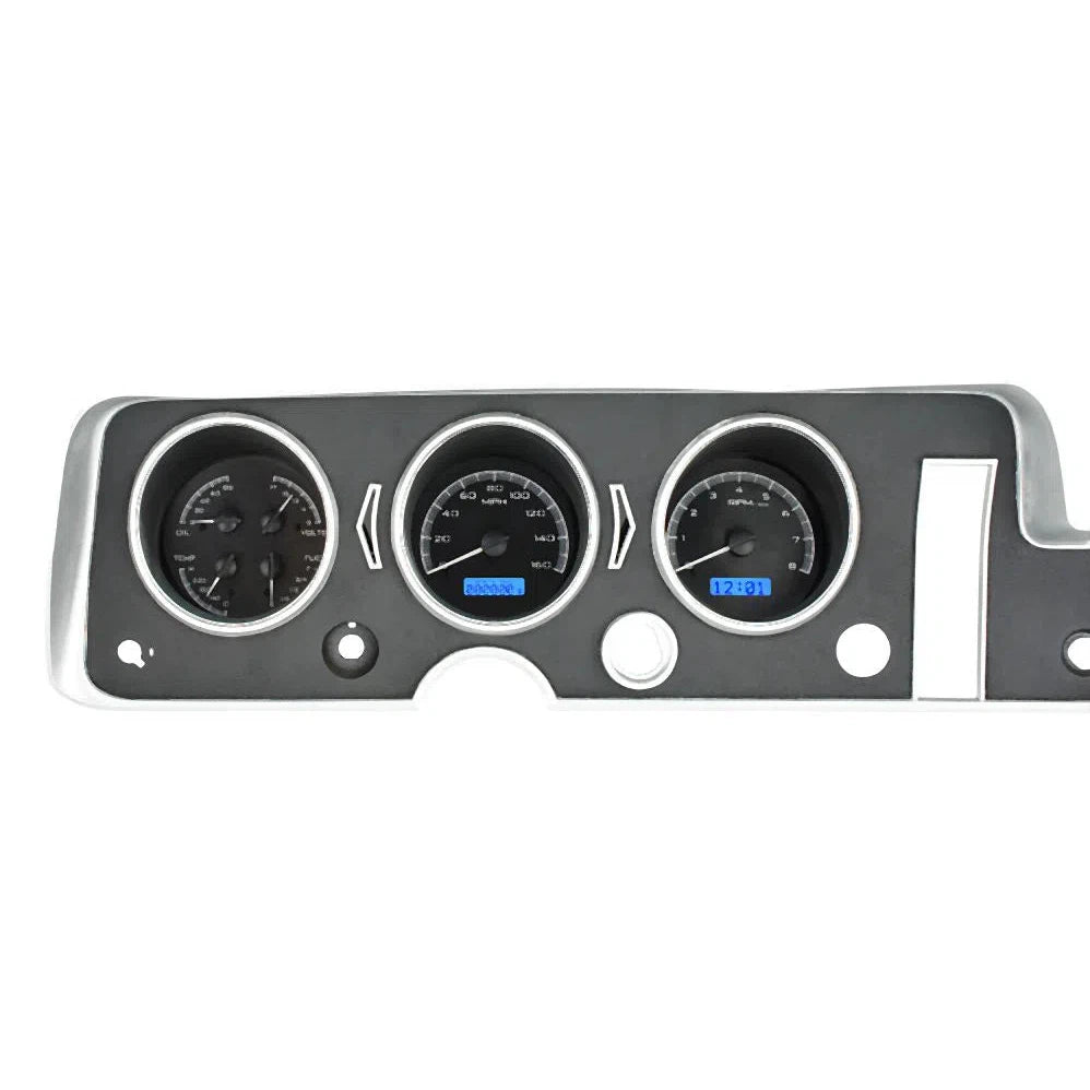 Dakota Digital 1968 Pontiac GTO VHX Gauge Kit VHX-68P-GTO-Black Panel Gauge Kit with Blue Display VHX-68P-GTO-K-B-Lionparts Powersports