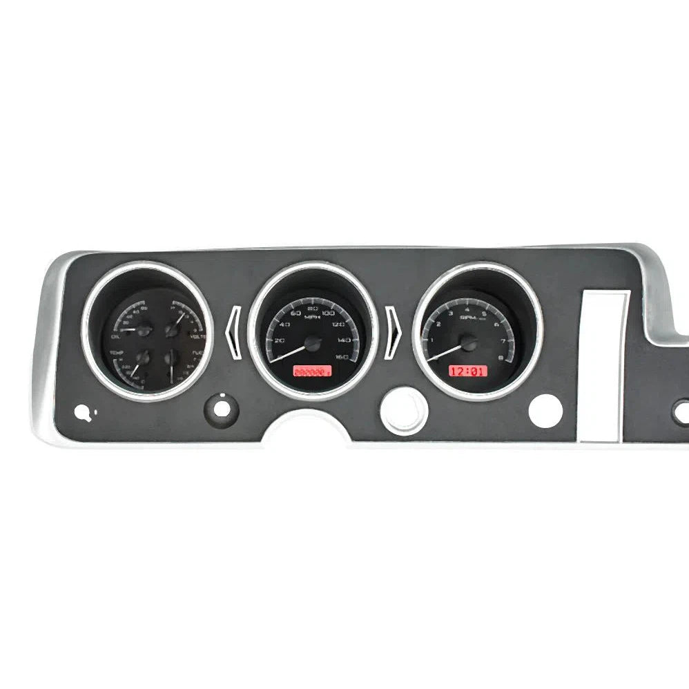 Dakota Digital 1968 Pontiac GTO VHX Gauge Kit VHX-68P-GTO-Black Panel Gauge Kit with Red Display VHX-68P-GTO-K-R-Lionparts Powersports