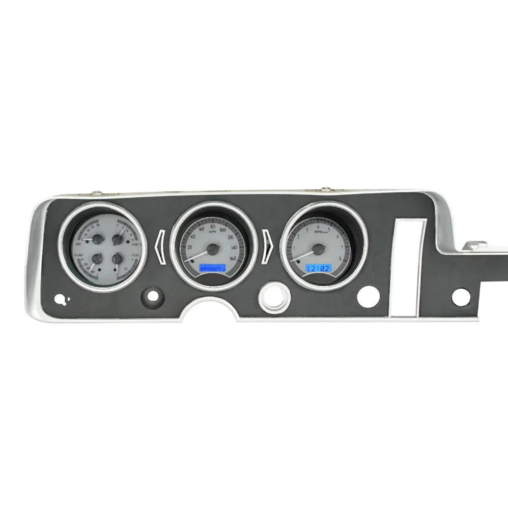 Dakota Digital 1968 Pontiac GTO VHX Gauge Kit VHX-68P-GTO-Silver Gauge Kit with Blue Display VHX-68P-GTO-S-B-Lionparts Powersports