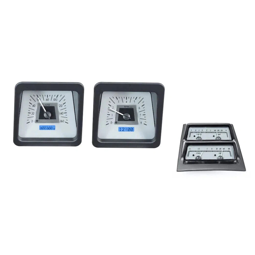 Dakota Digital 1969 Chevrolet Camaro VHX Gauge Kit VHX-69C-CAC-Silver Gauge Kit with Blue Display VHX-69C-CAC-S-B-Lionparts Powersports