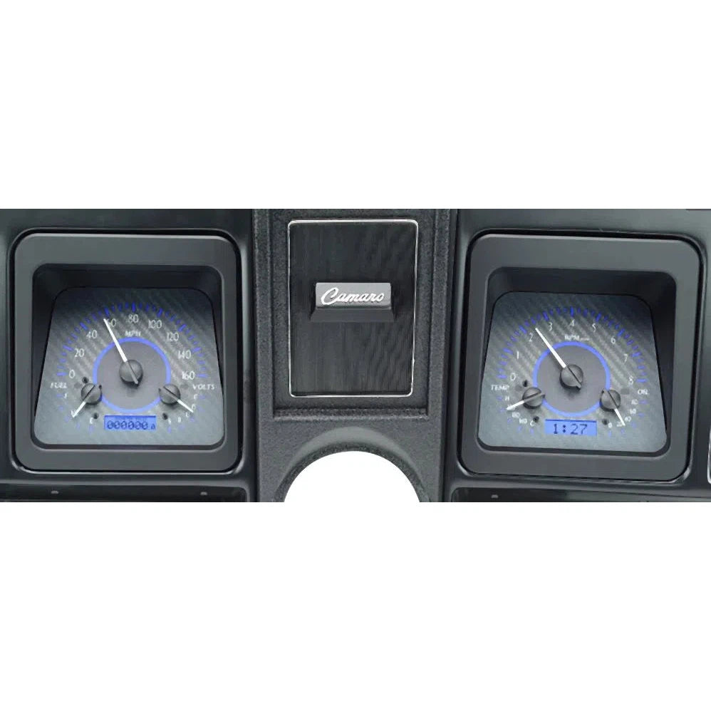 Dakota Digital 1969 Chevrolet Camaro VHX Gauge Kit VHX-69C-CAM-Carbon Fiber Gauge Kit with Blue Display VHX-69C-CAM-C-B-Lionparts Powersports