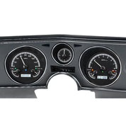 Dakota Digital 1969 Chevrolet Chevelle/ El Camino VHX Gauge Kit with Analog Clock VHX-69C-CVA-Black Panel Gauge Kit with Analog Clock with White Display VHX-69C-CVA-K-W-Lionparts Powersports