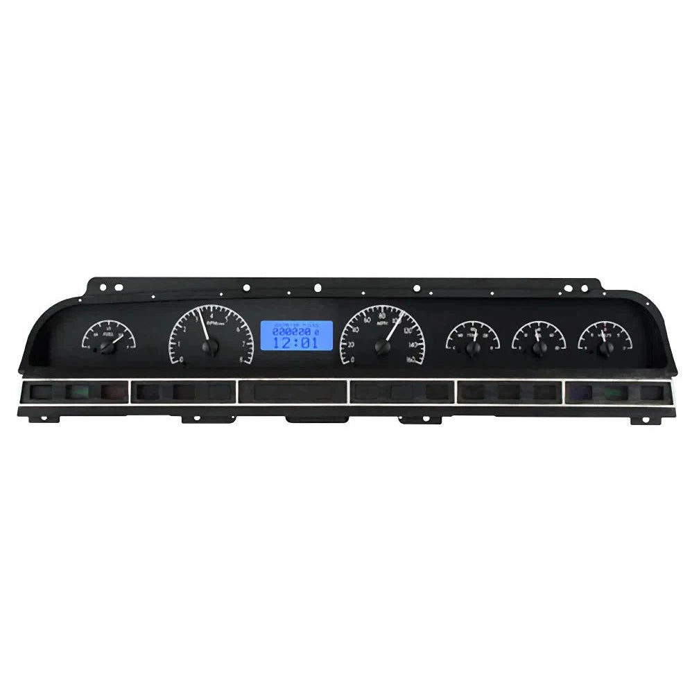 Dakota Digital 1969-1970 Chevrolet Impala VHX Gauge Kit VHX-69C-IMP-Black Panel Gauge Kit with Blue Display VHX-69C-IMP-K-B-Lionparts Powersports