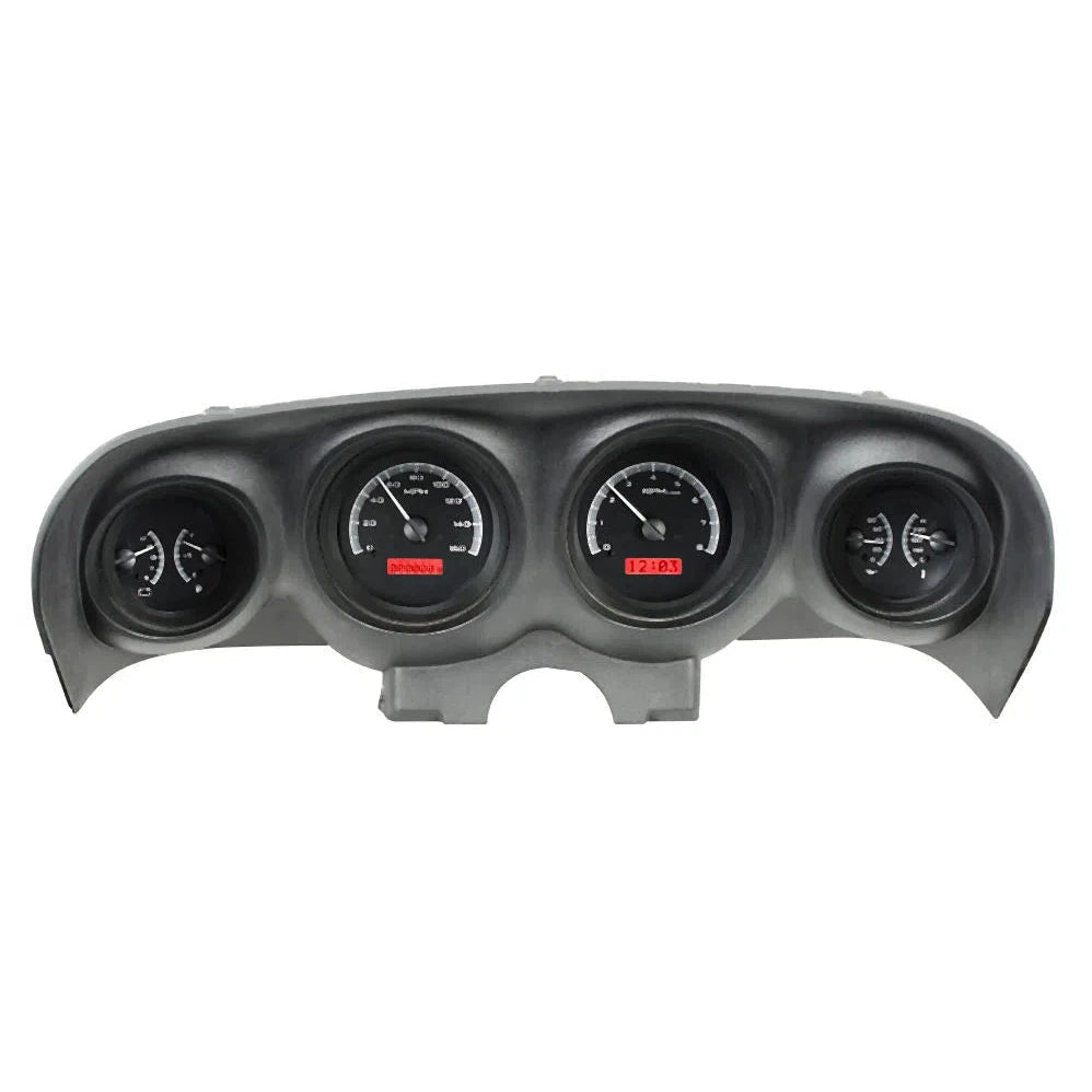 Dakota Digital 1969-1970 Ford Mustang VHX Gauge Kit VHX-69F-MUS-Black Panel Gauge Kit with Red Display VHX-69F-MUS-K-R-Lionparts Powersports