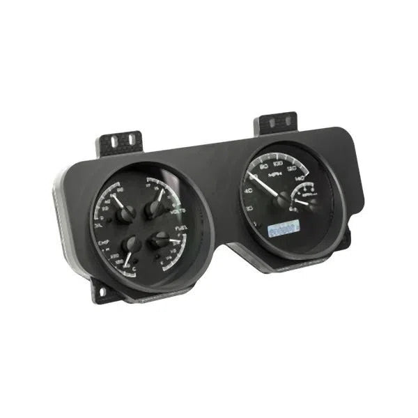 Dakota Digital 1969 Pontiac VHX Gauge Kit VHX-69P-FIR-Black Panel Gauge Kit with White Display VHX-69P-FIR-K-W-Lionparts Powersports