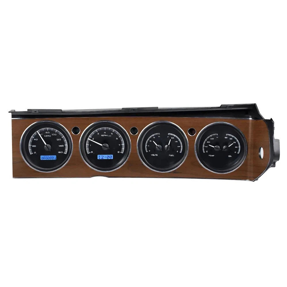  E-Body Rallye VHX Gauge Kit VHX-70D-CLG-Black Panel Gauge Kit with Blue Display VHX-70D-CLG-K-B-Lionparts Powersports