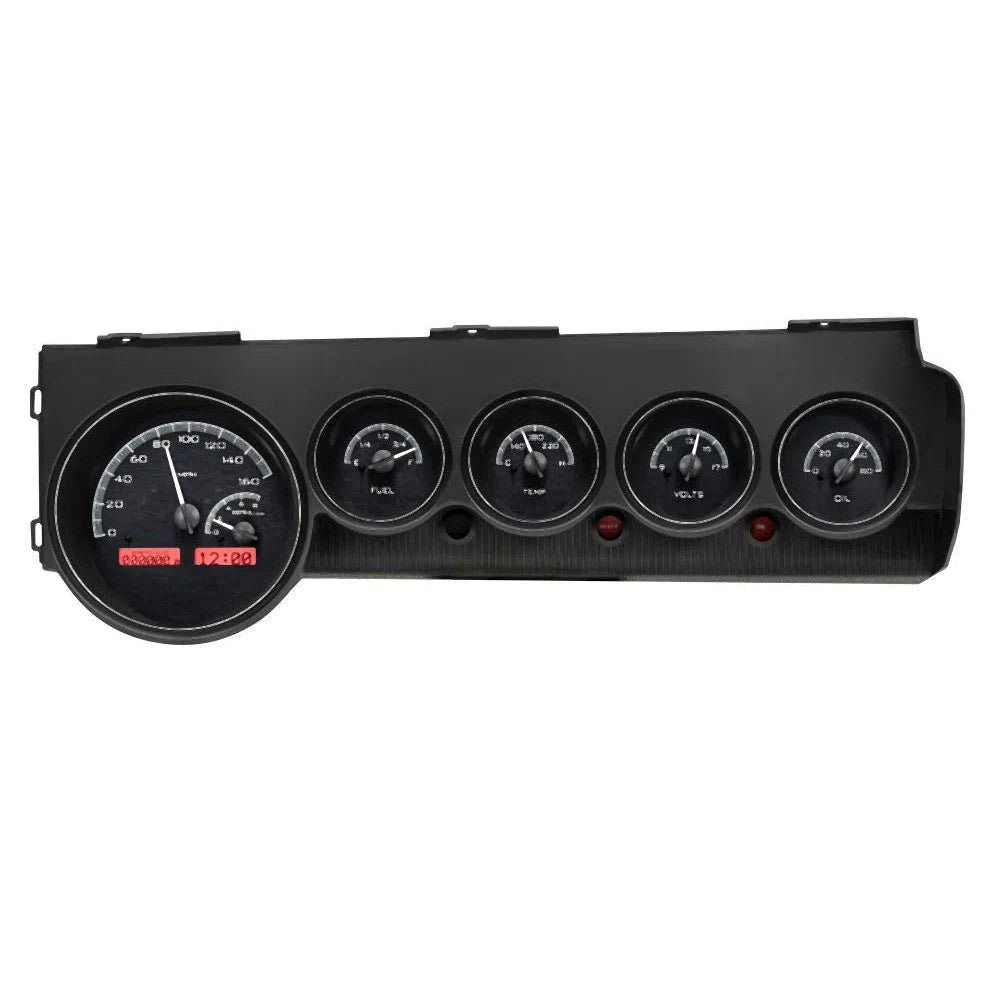 Dakota Digital 1970-1974 Dodge Challenger/ E-Body Non-Rallye VHX Gauge Kit VHX-70D-STD-Black Panel Gauge Kit with Red Display VHX-70D-STD-K-R-Lionparts Powersports