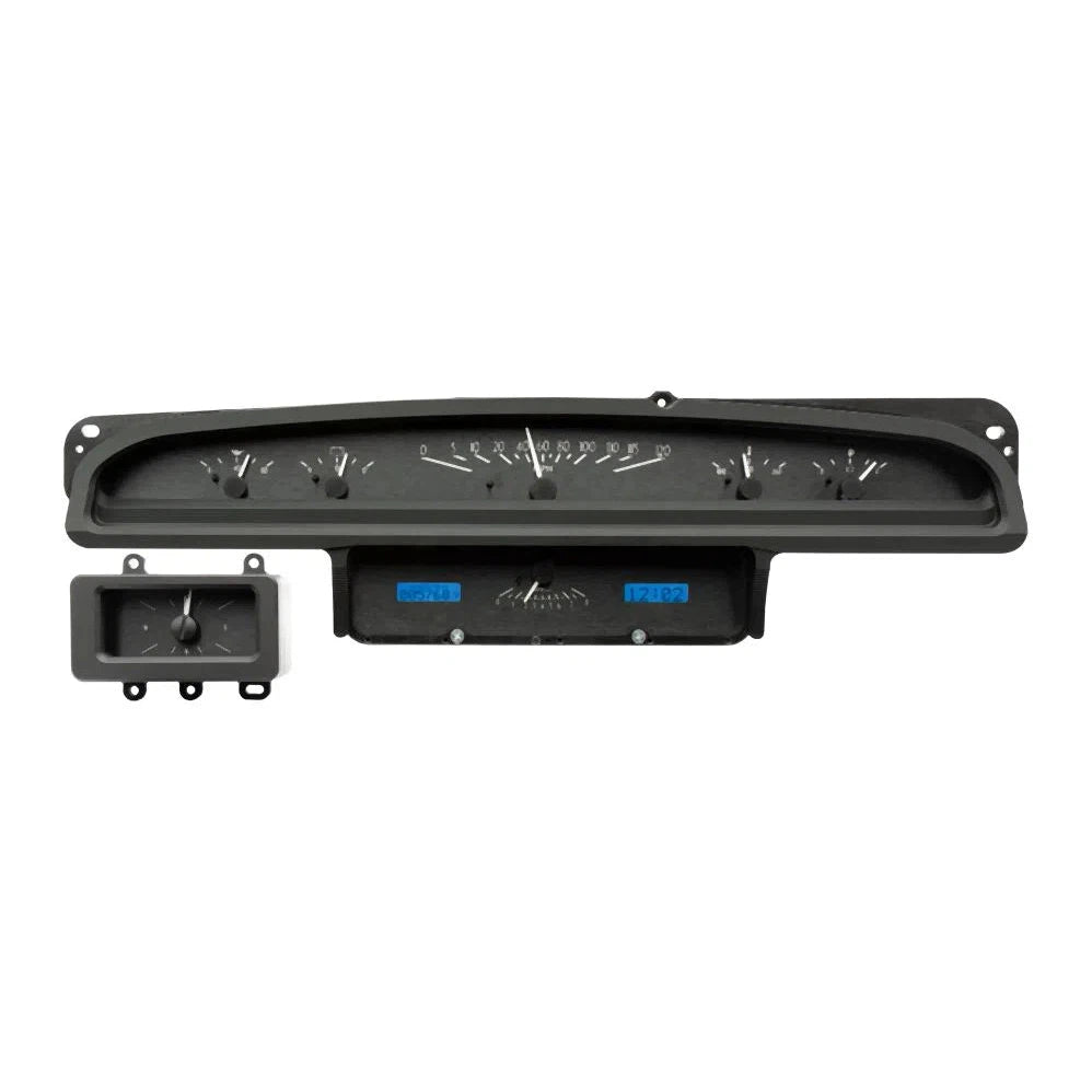 Dakota Digital 1970-1971 Ford VHX Gauge Kit VHX-70F-TOR-Black Panel Gauge Kit with Blue Display VHX-70F-TOR-K-B-Lionparts Powersports