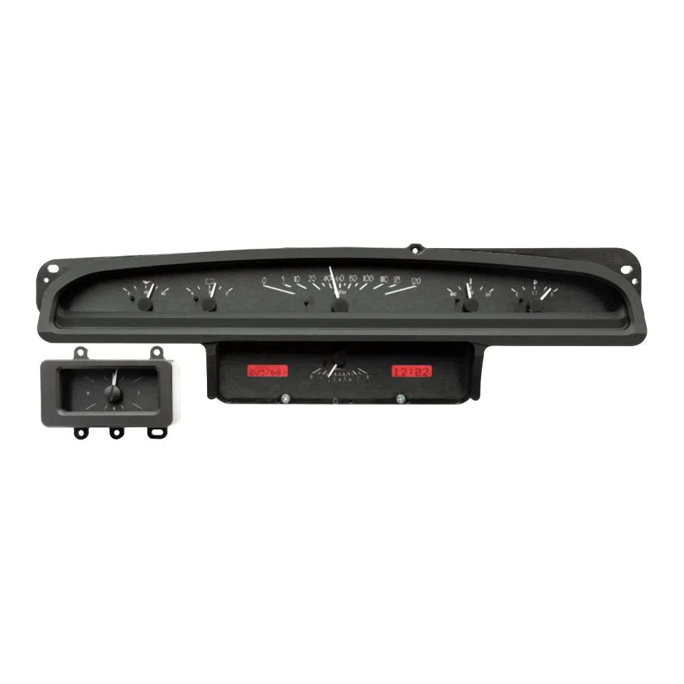 Dakota Digital 1970-1971 Ford VHX Gauge Kit VHX-70F-TOR-Black Panel Gauge Kit with Red Display VHX-70F-TOR-K-R-Lionparts Powersports