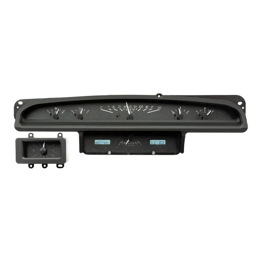 Dakota Digital 1970-1971 Ford VHX Gauge Kit VHX-70F-TOR-Black Panel Gauge Kit with White Display VHX-70F-TOR-K-W-Lionparts Powersports