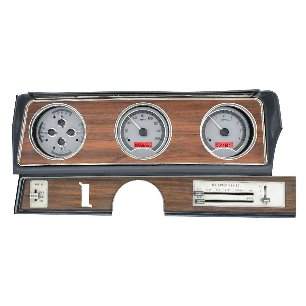 Dakota Digital 1970-1972 Oldsmobile Cutlass VHX Gauge Kit VHX-70O-CUT-Silver Gauge Kit with Red Display VHX-70O-CUT-S-R-Lionparts Powersports