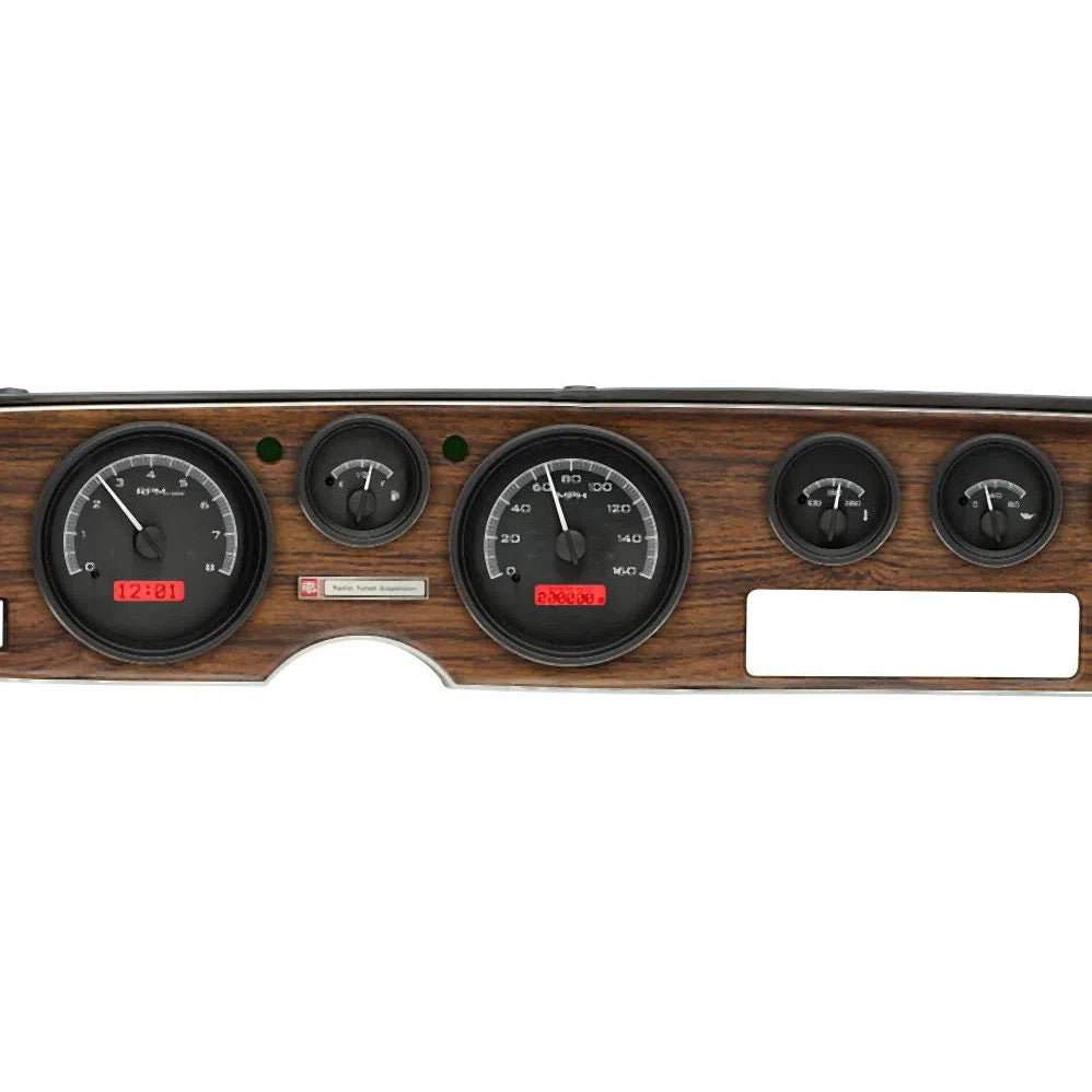 Dakota Digital 1970-1981 Pontiac VHX Gauge Kit VHX-70P-FIR-Black Panel Gauge Kit with Red Display VHX-70P-FIR-K-R-Lionparts Powersports