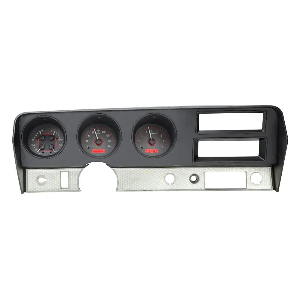 Dakota Digital 1970-1972 Pontiac GTO VHX Gauge Kit VHX-70P-GTO-Carbon Fiber Gauge Kit with Red Display VHX-70P-GTO-C-R-Lionparts Powersports