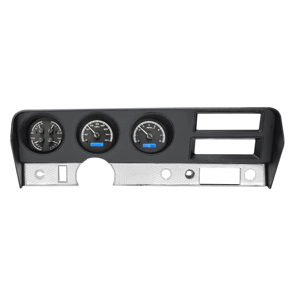 Dakota Digital 1970-1972 Pontiac GTO VHX Gauge Kit VHX-70P-GTO-Black Panel Gauge Kit with Blue Display VHX-70P-GTO-K-B-Lionparts Powersports