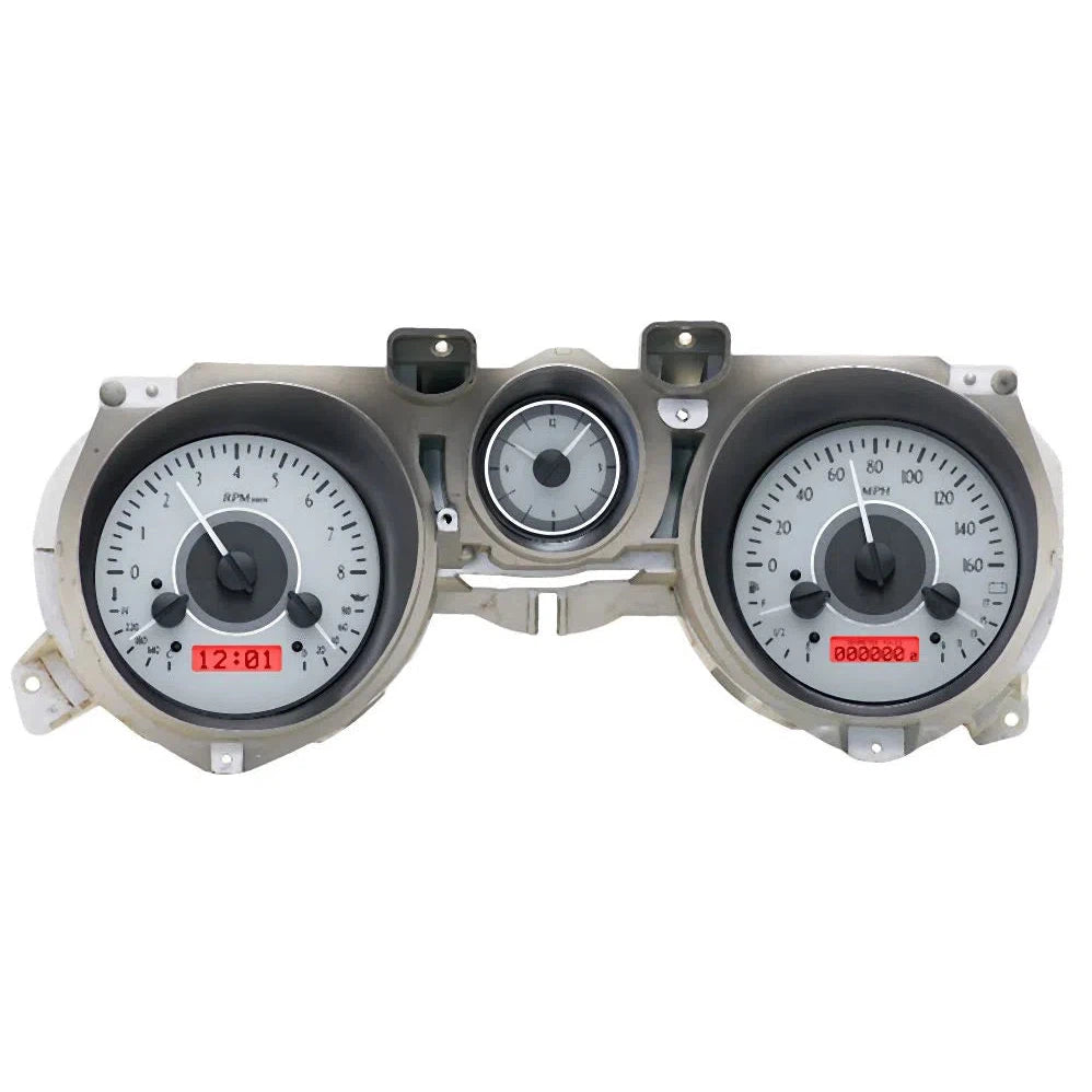 Dakota Digital 1971-1973 Ford Mustang VHX Gauge Kit VHX-71F-MUS-Silver Gauge Kit with Red Display VHX-71F-MUS-S-R-Lionparts Powersports