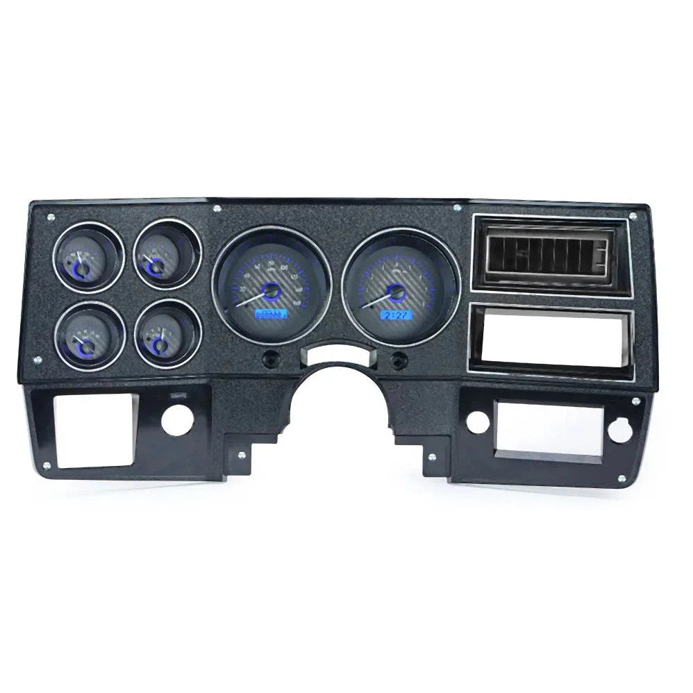  GMC Pickup VHX Gauge Kit VHX-73C-PU-Carbon Fiber Gauge Kit with Blue Display VHX-73C-PU-C-B-Lionparts Powersports