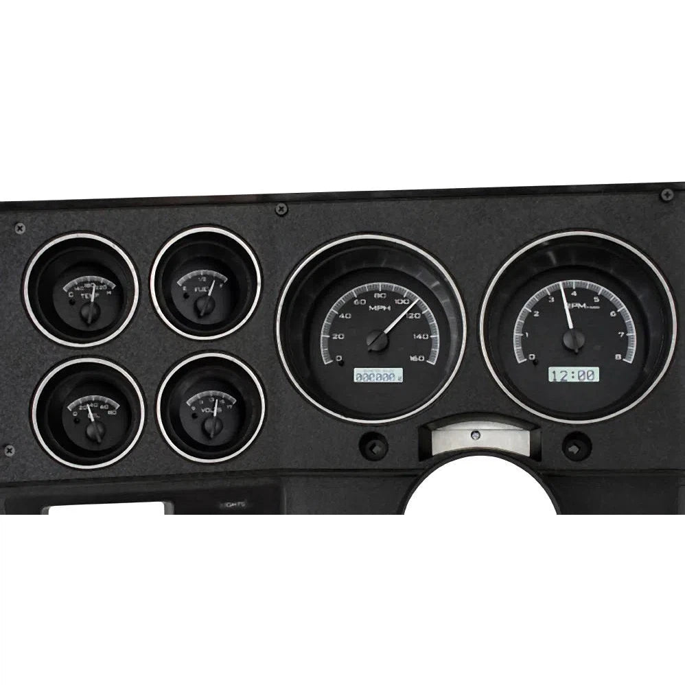 Dakota Digital 1973-1987 Chevrolet / GMC Pickup VHX Gauge Kit VHX-73C-PU-Black Panel Gauge Kit with White Display VHX-73C-PU-K-W-Lionparts Powersports