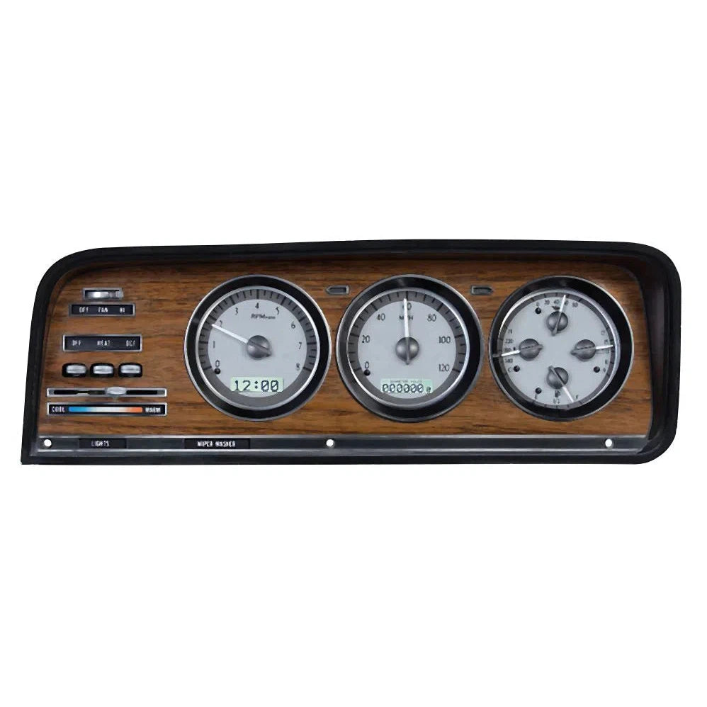 Dakota Digital 1973-1985 Jeep Wagoneer / J-Trucks VHX Gauge Kit VHX-73J-WAG-Silver Gauge Kit with White Display VHX-73J-WAG-S-W-Lionparts Powersports