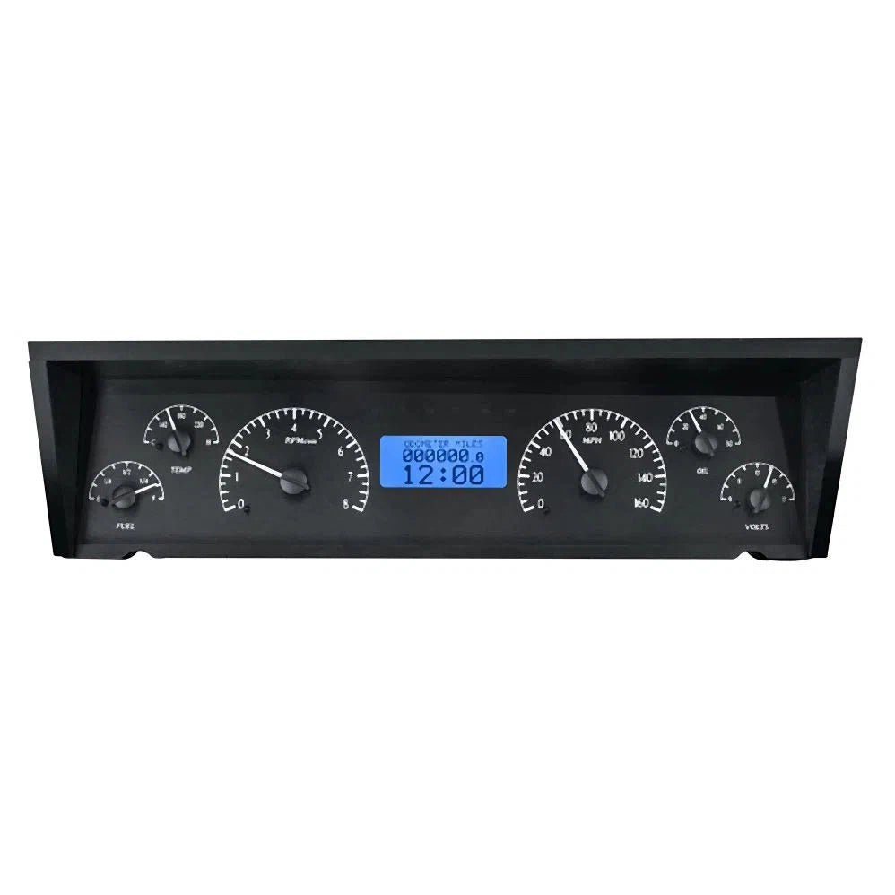 Dakota Digital 1977-1990 Chevrolet Impala VHX Gauge Kit VHX-77C-CAP-Black Panel Gauge Kit with Blue Display VHX-77C-CAP-K-B-Lionparts Powersports