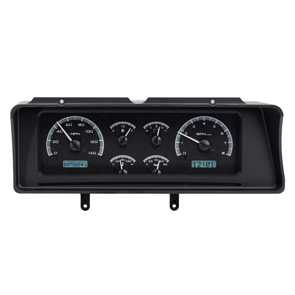 Dakota Digital 1978-1983 Chevrolet Malibu VHX Gauge Kit VHX-78C-MAL-Black Panel Gauge Kit with White Display VHX-78C-MAL-K-W-Lionparts Powersports