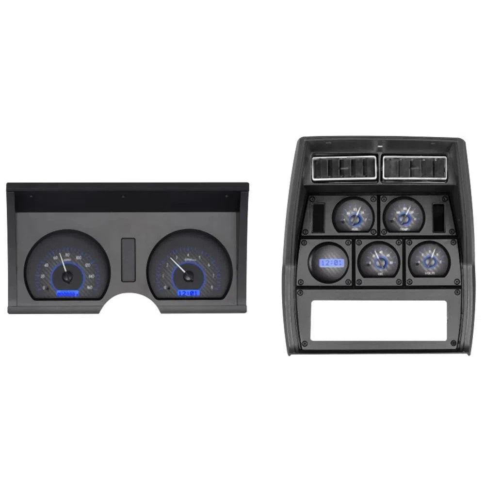 Dakota Digital 1978-1982 Chevrolet Corvette VHX Gauge Kit VHX-78C-VET-Carbon Fiber Gauge Kit with Blue Display VHX-78C-VET-C-B-Lionparts Powersports