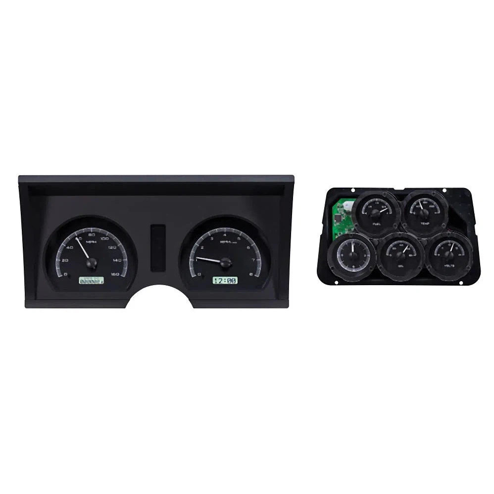 Dakota Digital 1978-1982 Chevrolet Corvette VHX Gauge Kit with Analog Clock VHX-78C-VTA-Black Panel Gauge Kit with Analog Clock with White Display VHX-78C-VTA-K-W-Lionparts Powersports