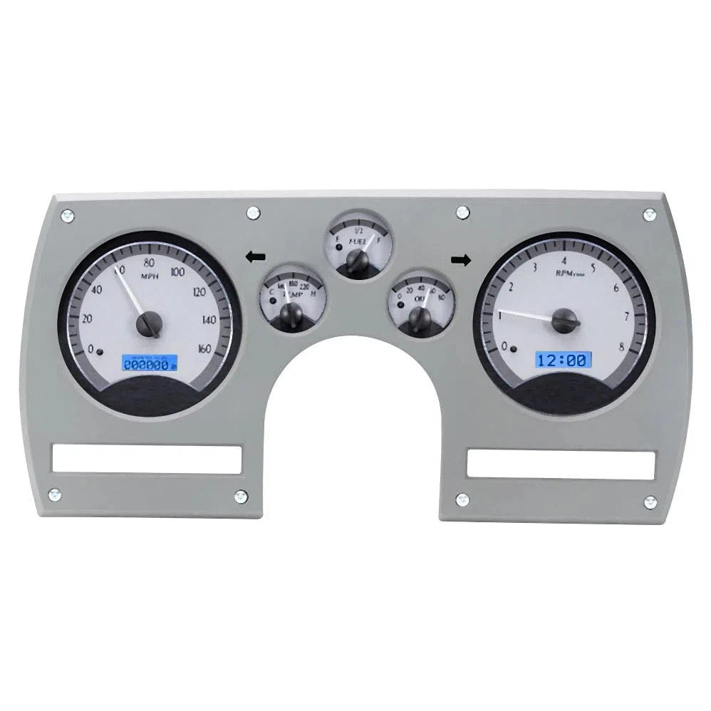 Dakota Digital 1982-1989 Chevrolet Camaro VHX Gauge Kit VHX-82C-CAM-Silver Gauge Kit with Blue Display VHX-82C-CAM-S-B-Lionparts Powersports