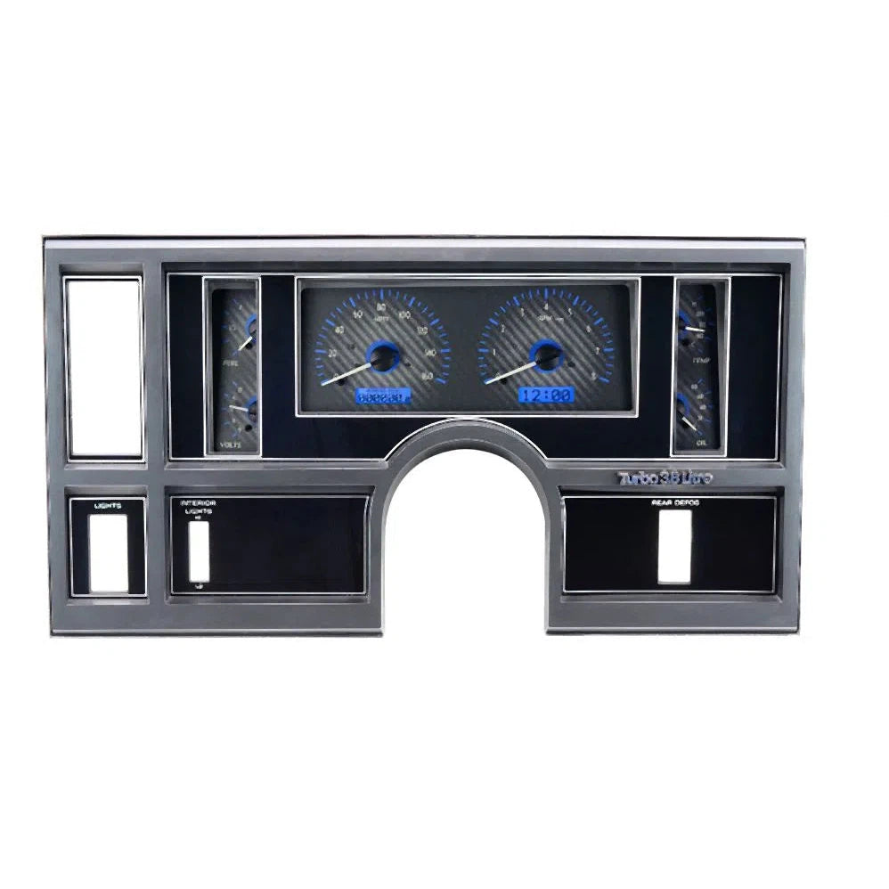 Dakota Digital 1984-1987 Buick Regal VHX Gauge Kit VHX-84B-REG-Carbon Fiber Gauge Kit with Blue Display VHX-84B-REG-C-B-Lionparts Powersports