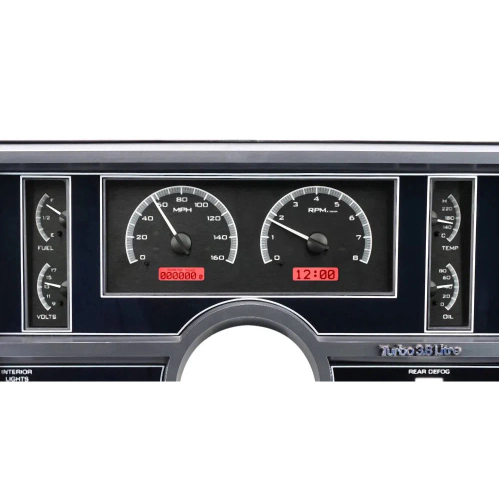 Dakota Digital 1984-1987 Buick Regal VHX Gauge Kit VHX-84B-REG-Black Panel Gauge Kit with Red Display VHX-84B-REG-K-R-Lionparts Powersports