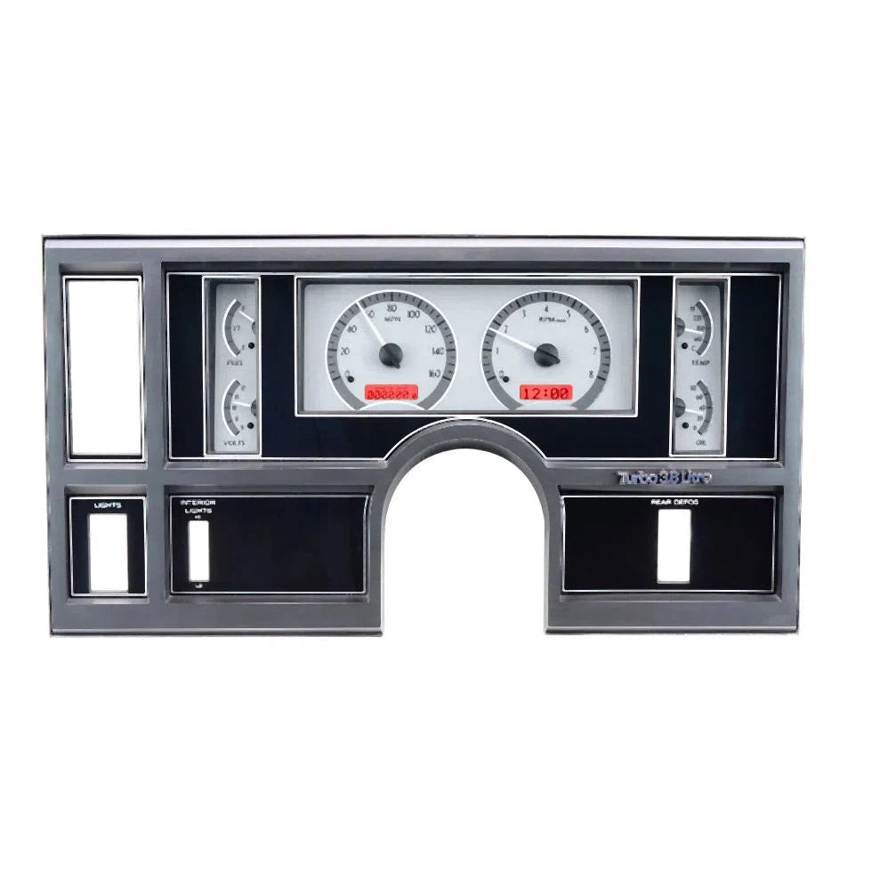 Dakota Digital 1984-1987 Buick Regal VHX Gauge Kit VHX-84B-REG-Silver Gauge Kit with Red Display VHX-84B-REG-S-R-Lionparts Powersports