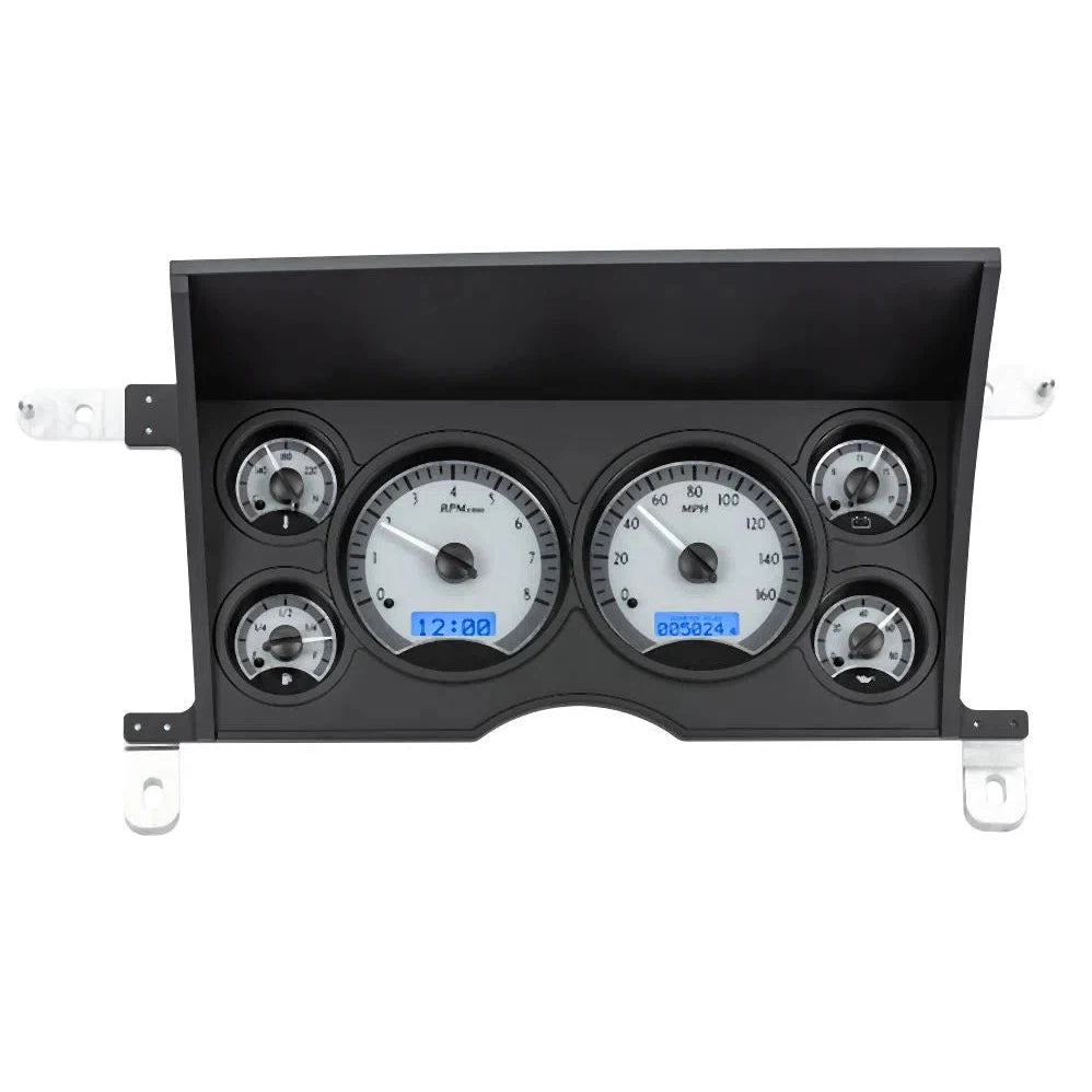 Dakota Digital 1986-1993 Chevrolet S-10 GMC S-15 VHX Gauge Kit VHX-86C-S10-Silver Gauge Kit with Blue Display VHX-86C-S10-S-B-Lionparts Powersports