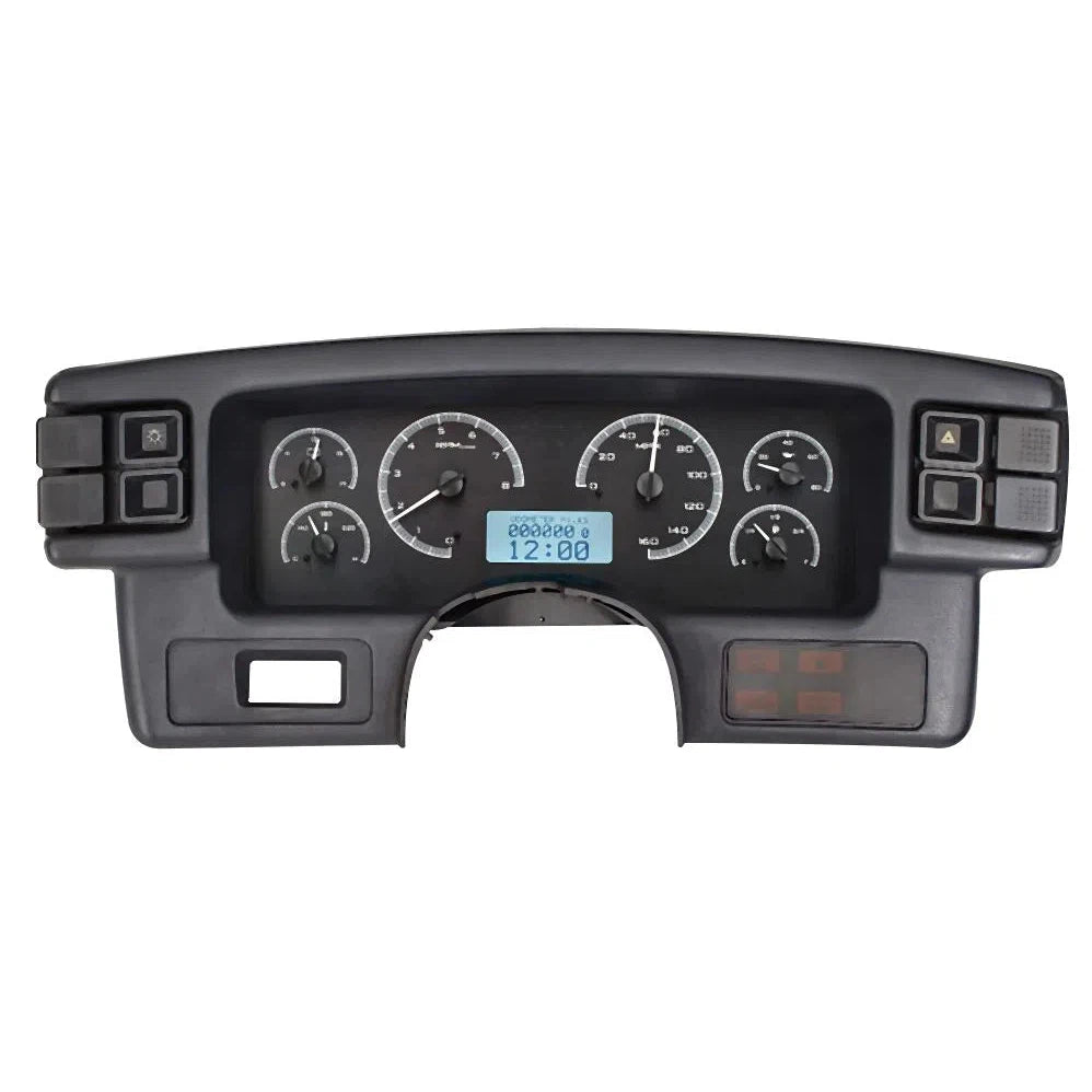 Dakota Digital 1987-1989 Ford Mustang VHX Gauge Kit VHX-87F-MUS-Black Panel Gauge Kit with White Display VHX-87F-MUS-K-W-Lionparts Powersports