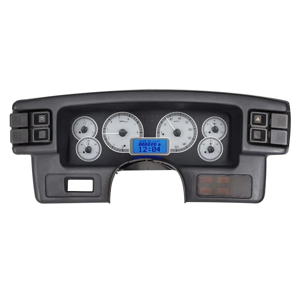 Dakota Digital 1987-1989 Ford Mustang VHX Gauge Kit VHX-87F-MUS-Silver Gauge Kit with Blue Display VHX-87F-MUS-S-B-Lionparts Powersports