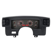 Dakota Digital 1990-1993 Ford Mustang VHX Gauge Kit VHX-90F-MUS-Carbon Fiber Gauge Kit with Red Display VHX-90F-MUS-C-R-Lionparts Powersports