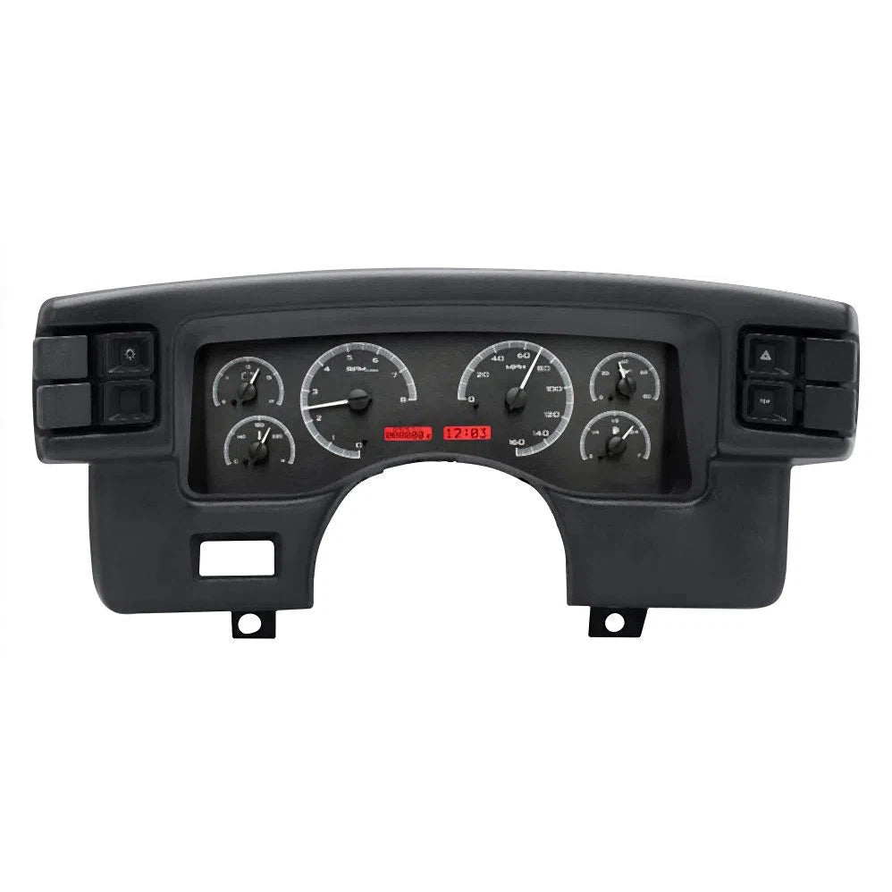 Dakota Digital 1990-1993 Ford Mustang VHX Gauge Kit VHX-90F-MUS-Black Panel Gauge Kit with Red Display VHX-90F-MUS-K-R-Lionparts Powersports