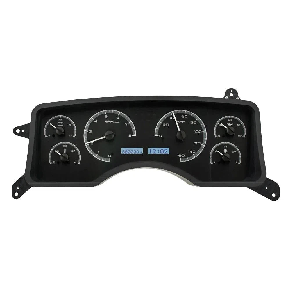 Dakota Digital 1990-1993 Ford Mustang VHX Gauge Kit VHX-90F-MUS-Black Panel Gauge Kit with White Display VHX-90F-MUS-K-W-Lionparts Powersports