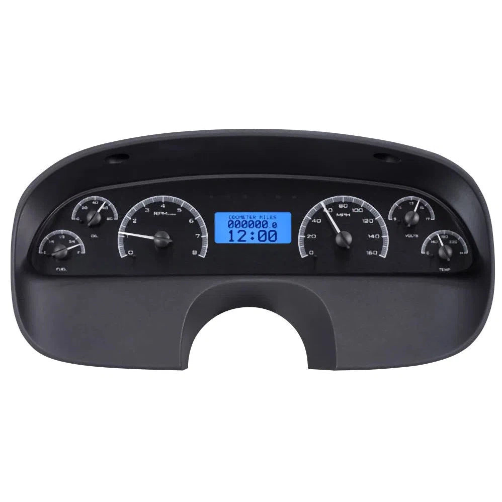 Impala SS VHX Gauge Kit VHX-94C-CAP-Black Panel Gauge Kit with Blue Display VHX-94C-CAP-K-B-Lionparts Powersports